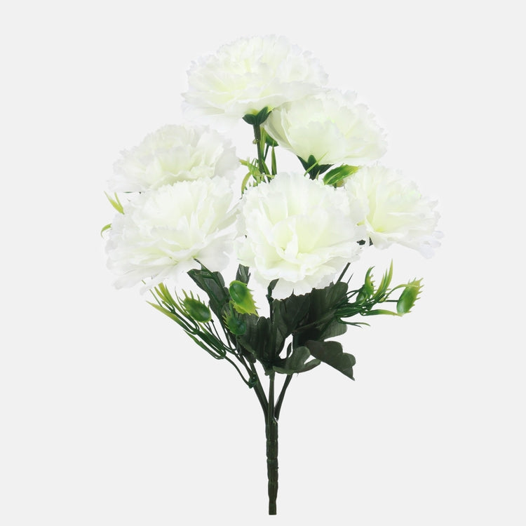 Kreemjas värvi nelgi kunstlillebukett 30 cm - Kunstlilled