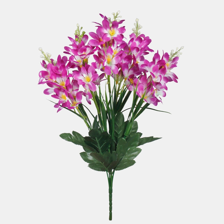 Lilla gillyflower kunstlillekimp 40 cm - Kunstlilled