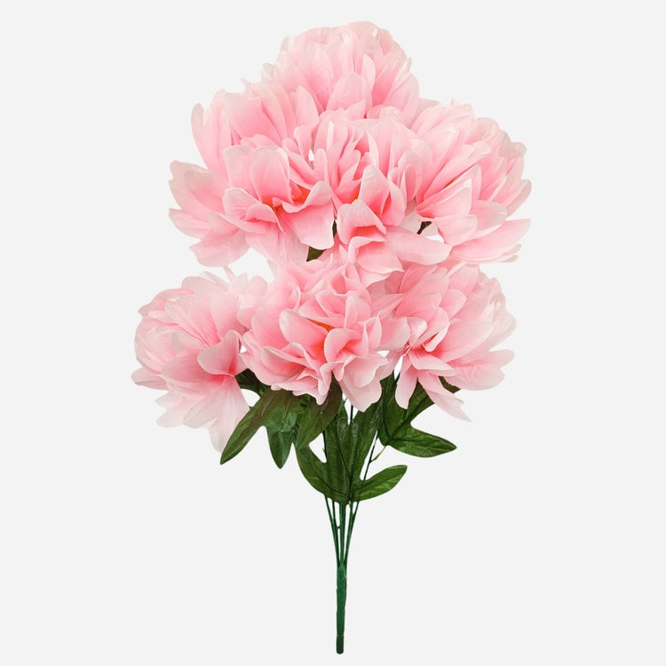 Roosa daalia kunstlillekimp 70 cm - Kunstlilled