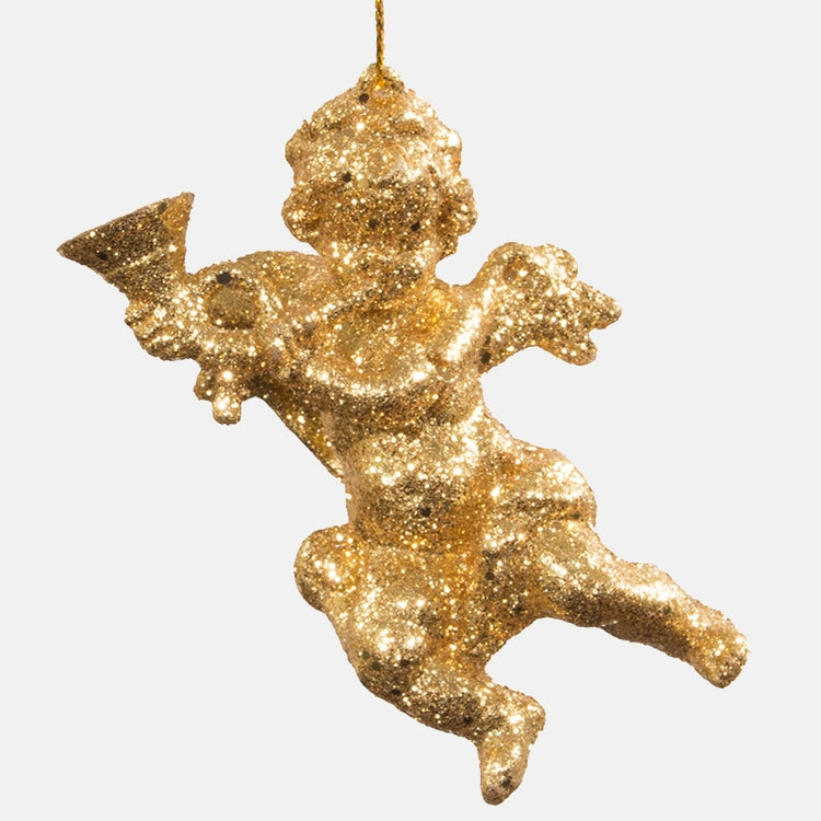 Kuldne ingel jõulupuu kaunistus 10 cm - Kunstlilled