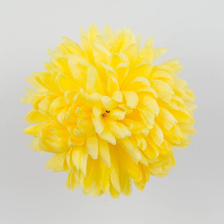Kollase krüsanteemi kunstlilleots Ø14 cm - Kunstlilled