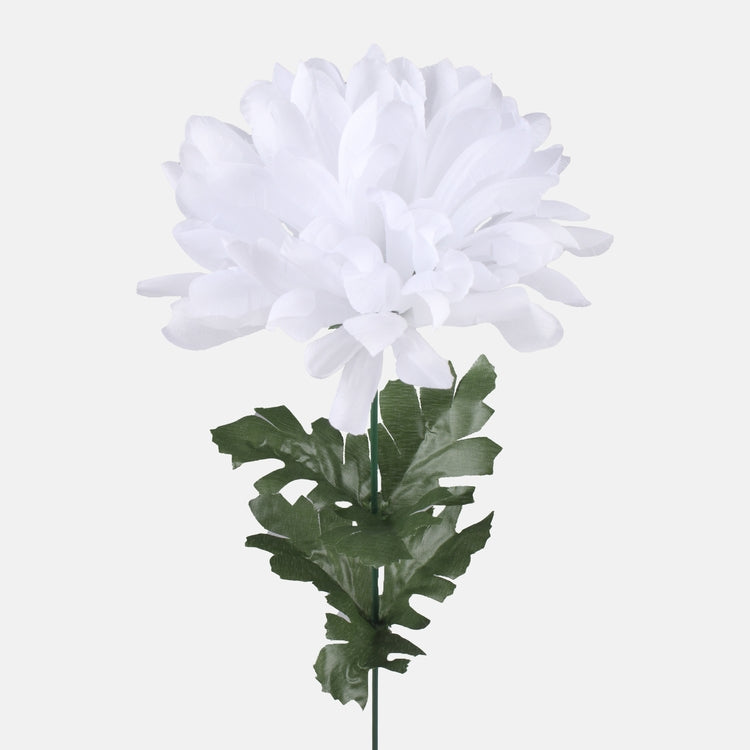 Valge krüsanteem kunstlill 52 cm - Kunstlilled