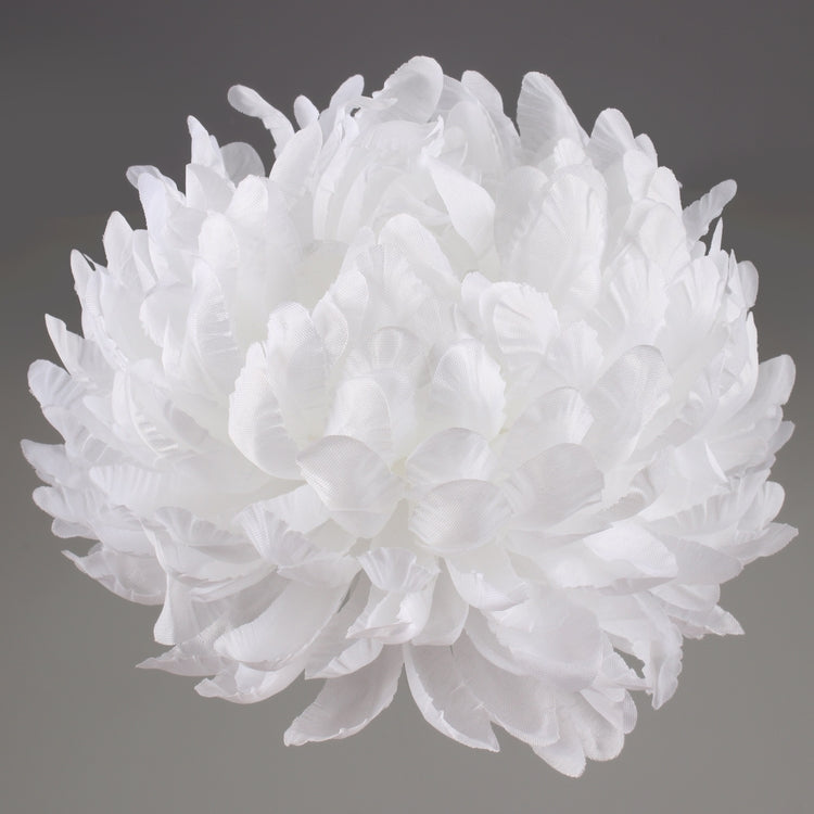 Valge krüsanteemi kunstlillepea Ø15 cm - Kunstlilled