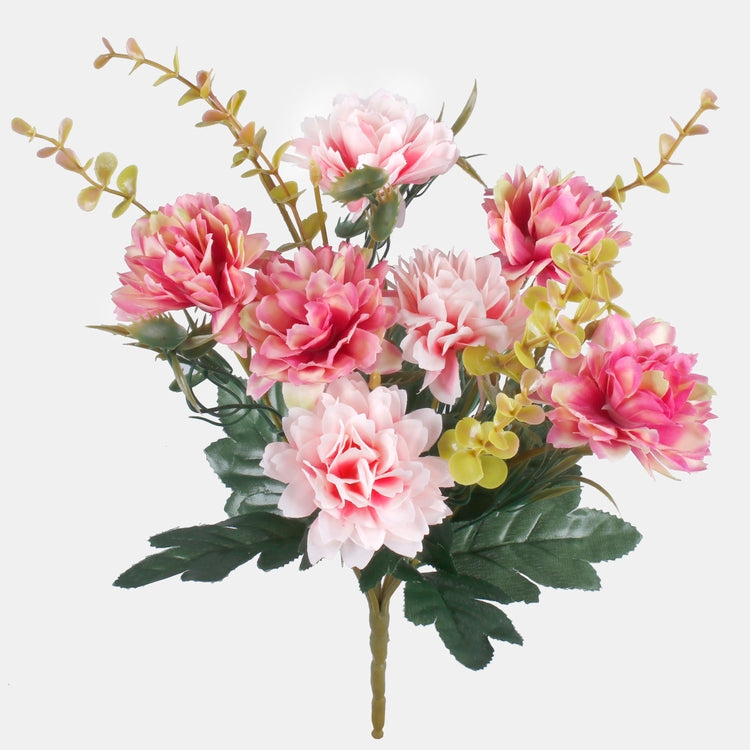 Roosa daalia kunstlillekimp 30 cm - Kunstlilled