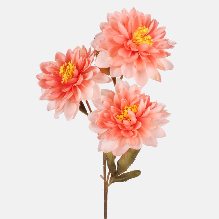 Virsikuvärvi daalia kunstlill 64 cm - Kunstlilled