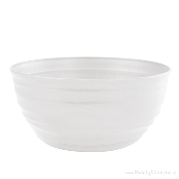 Valge plastikust pott Ø18 cm - Kunstlilled