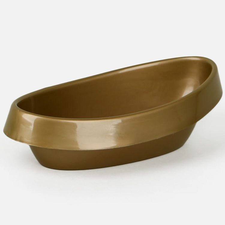 Kullavärvi ovaalne plastikpott Vera 35 cm - Kunstlilled