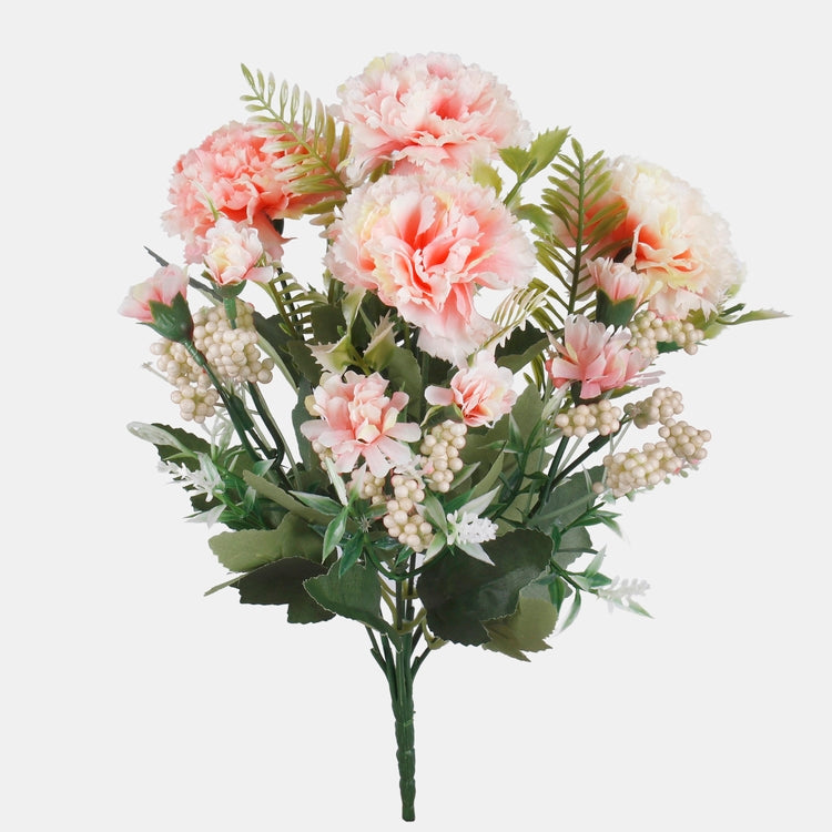 Nelgi kunstlillebukett roosa 30 cm - Kunstlilled