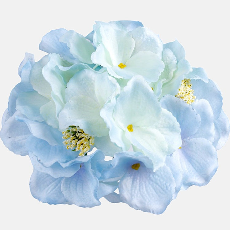 Helesinine satiinhortensia kunstlill Ø19 cm - Kunstlilled
