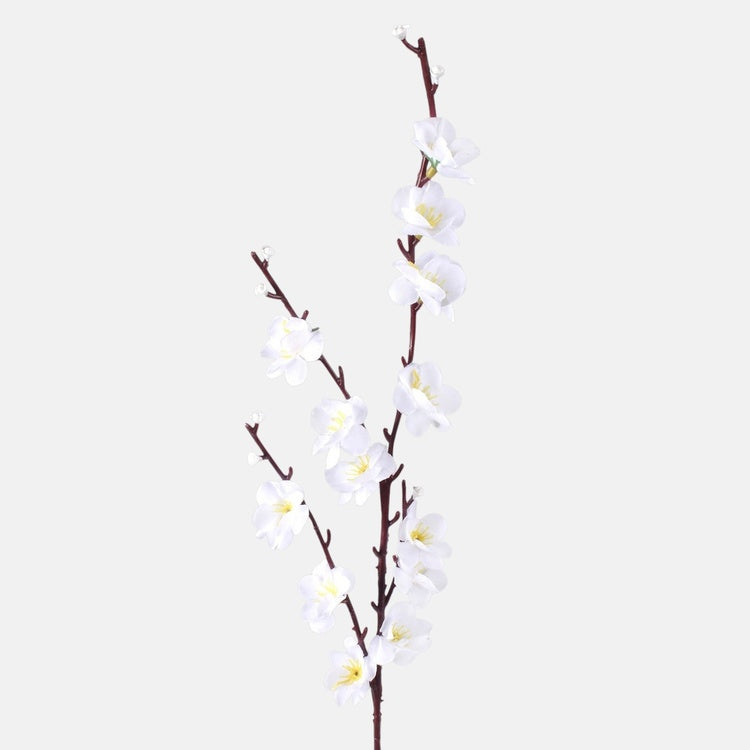 Valge kirsiõis kunstlilleoksale 51 cm - Kunstlilled