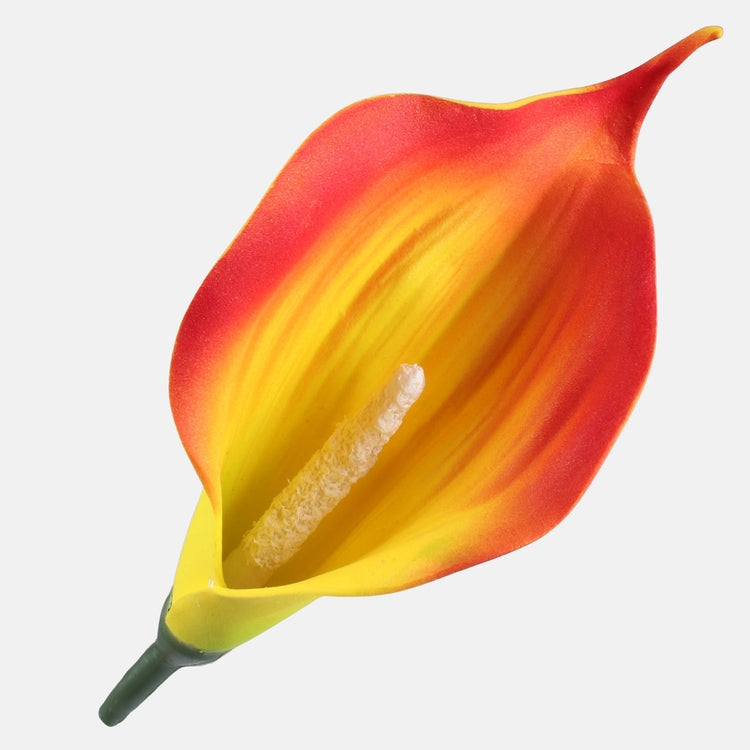 Minikala õiepea oranžikaskollane 13 cm - Kunstlilled