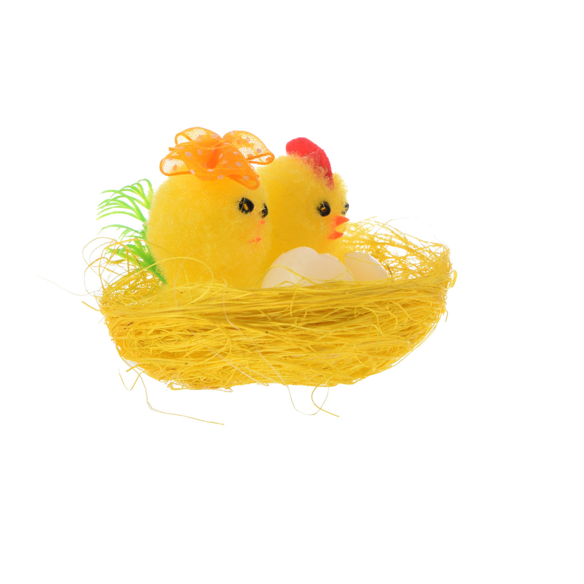 Keltainen pääsiäiskoriste, 7,5 cm, 6 kpl / pakkaus