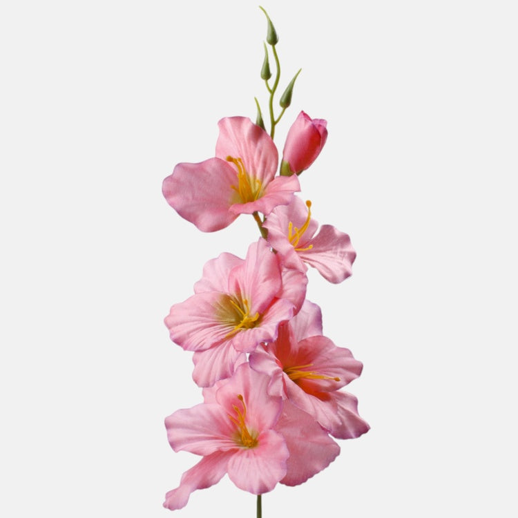 Roosa satiingladiool kunstlill 55 cm - Kunstlilled