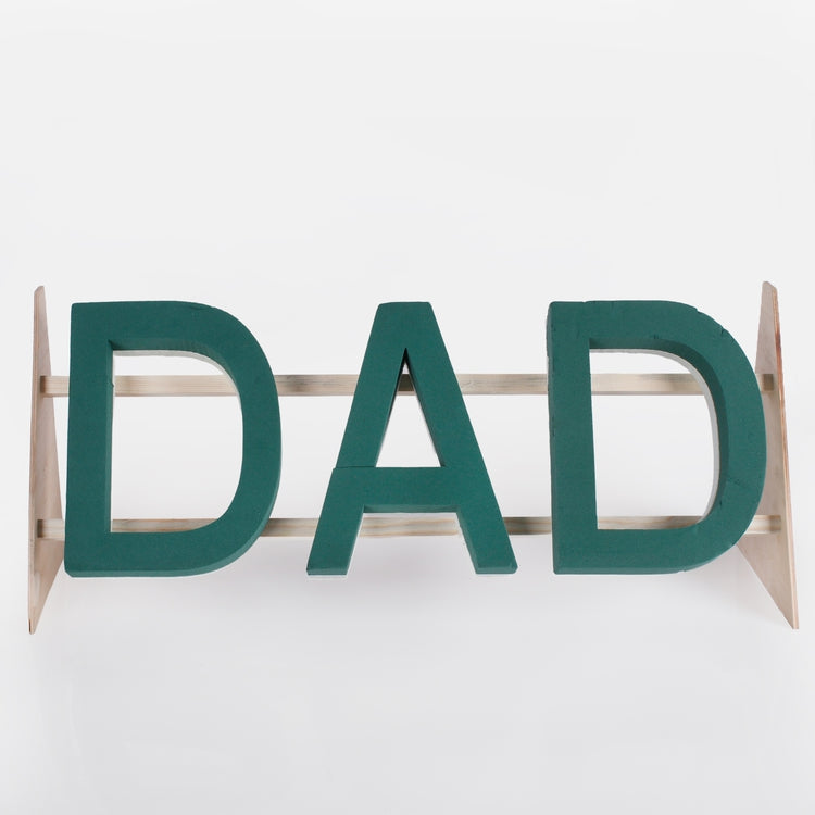Märg lillekäsn DAD kiri raamiga roheline 81 cm - Kunstlilled