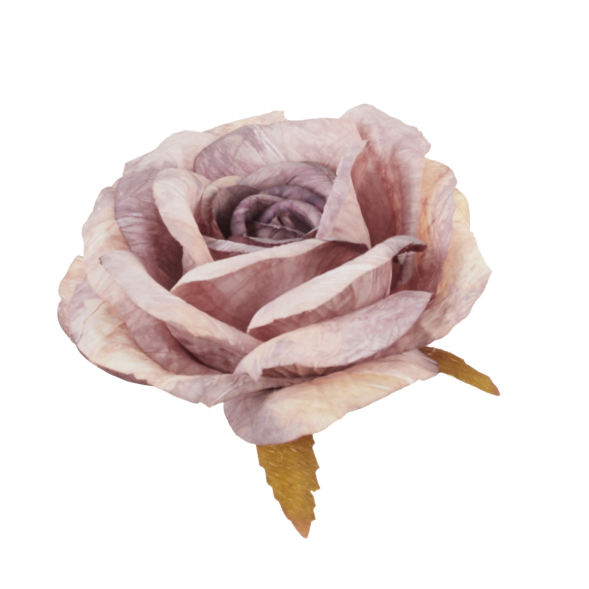 Pastelli violetti tekoruusun kukkapää, 11 cm