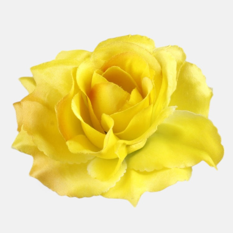 Kollase roosi kunstlillepea 11 cm - Kunstlilled