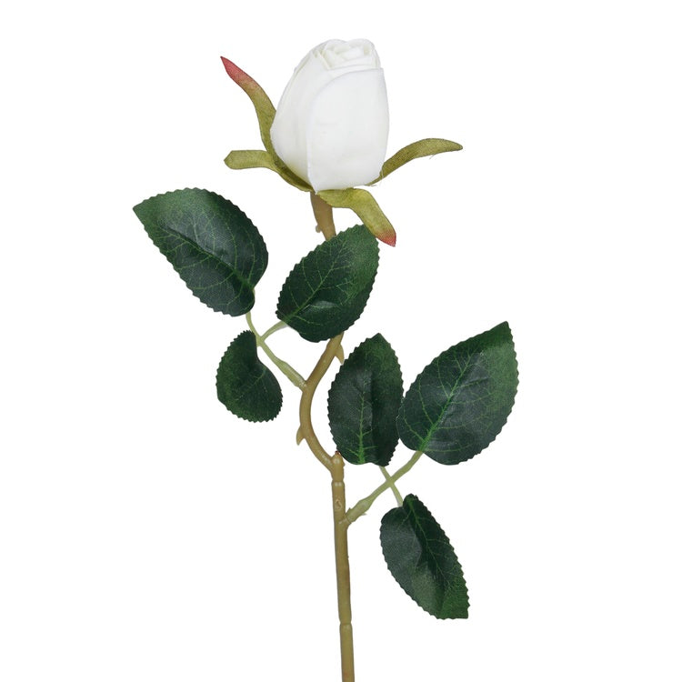 Kreemivärvi kunstroos 45 cm - Kunstlilled