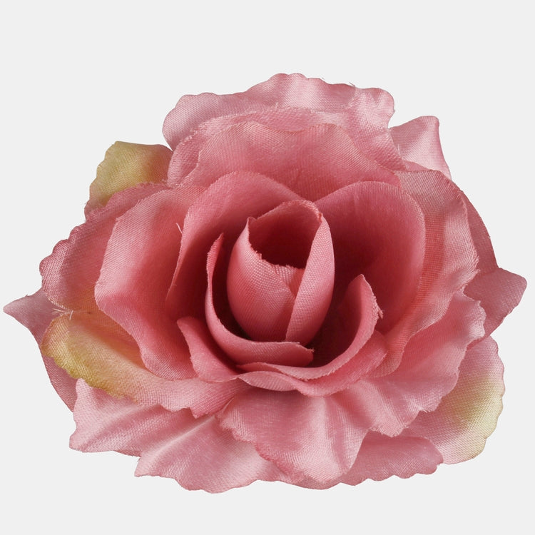 Malva värvi roos kunstlillepea 11 cm - Kunstlilled