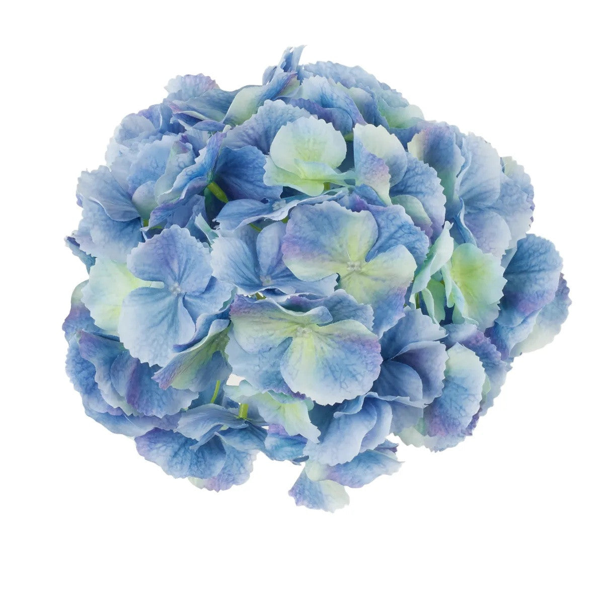 Sininen tekohortensian kukkapää, 19 cm
