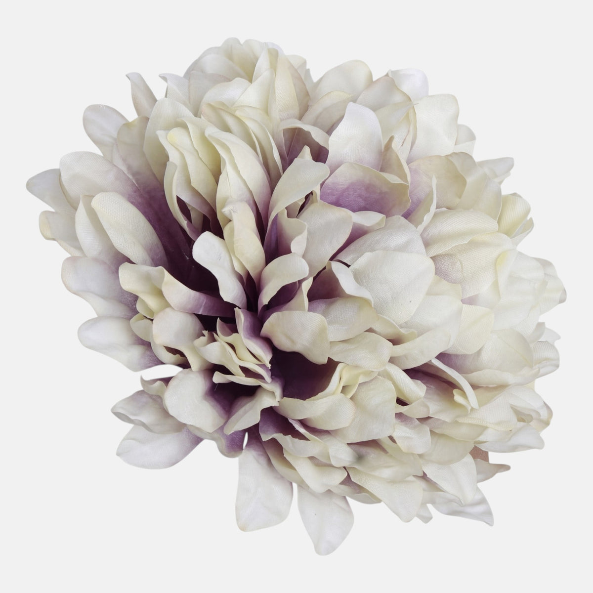 Syksyinen/vaalea/vihreä/violetti tekokrysanteemin kukkapää, 15 cm