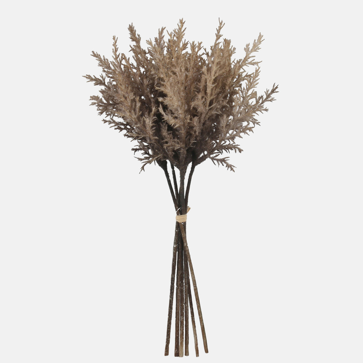 Tumma beige koristeheinä – tekokukkakimppu, 37 cm