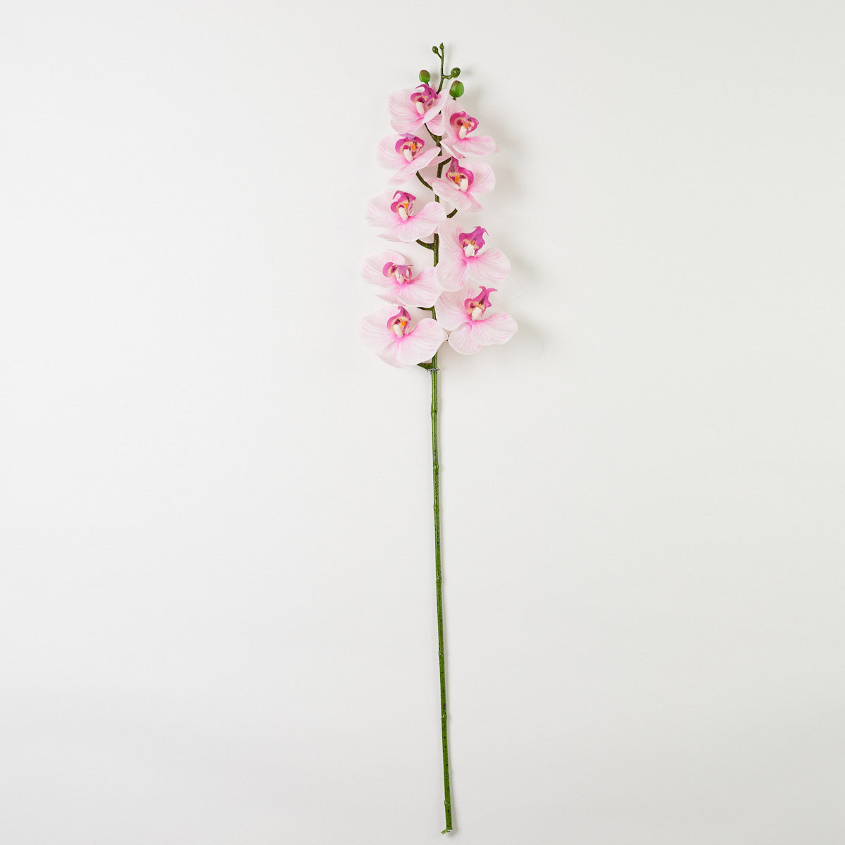 Vaalea/vaaleanpunainen/fuksia tekoorkidean kukkavarsi, silikoni