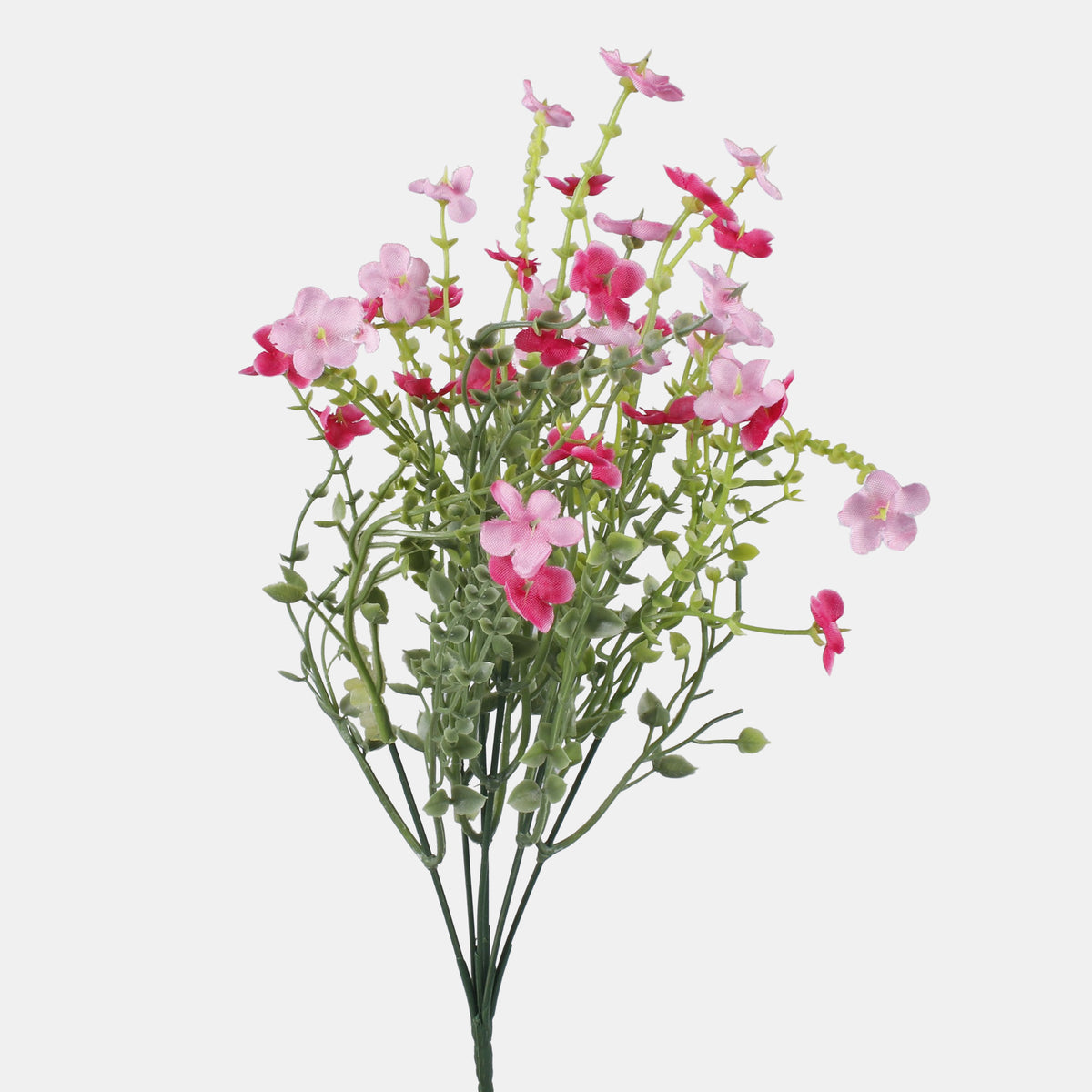 Vaalea/vaaleanpunainen/tumma/vaaleanpunainen lemmikki – tekokukkakimppu, 39 cm