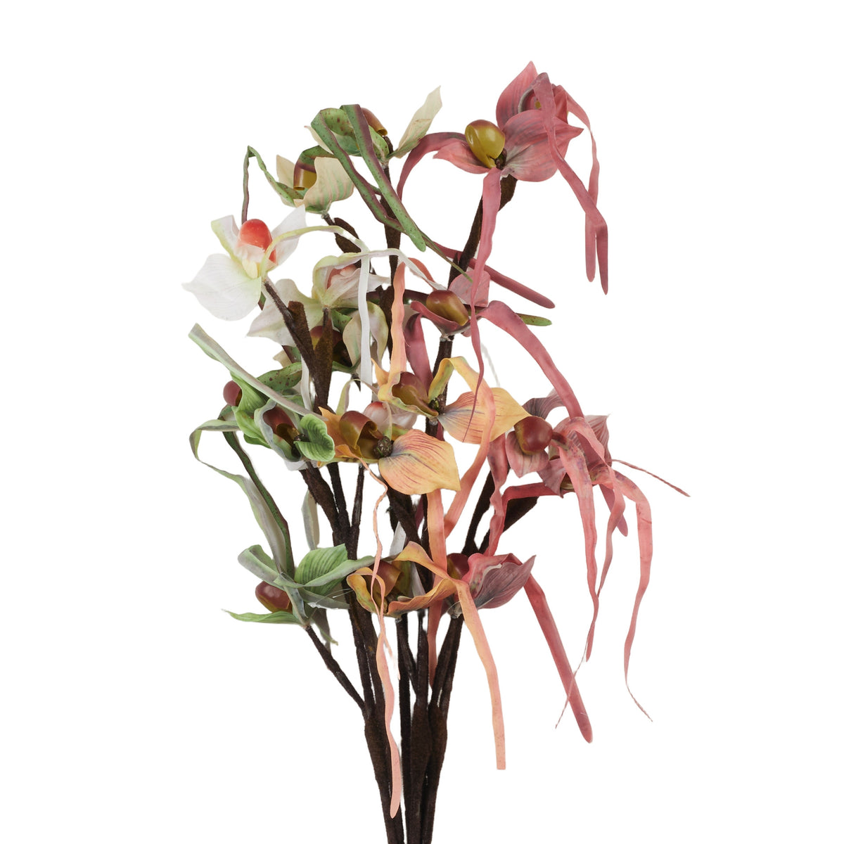 Värilajitelma tekoorkidean kukkavarsi, 77 cm