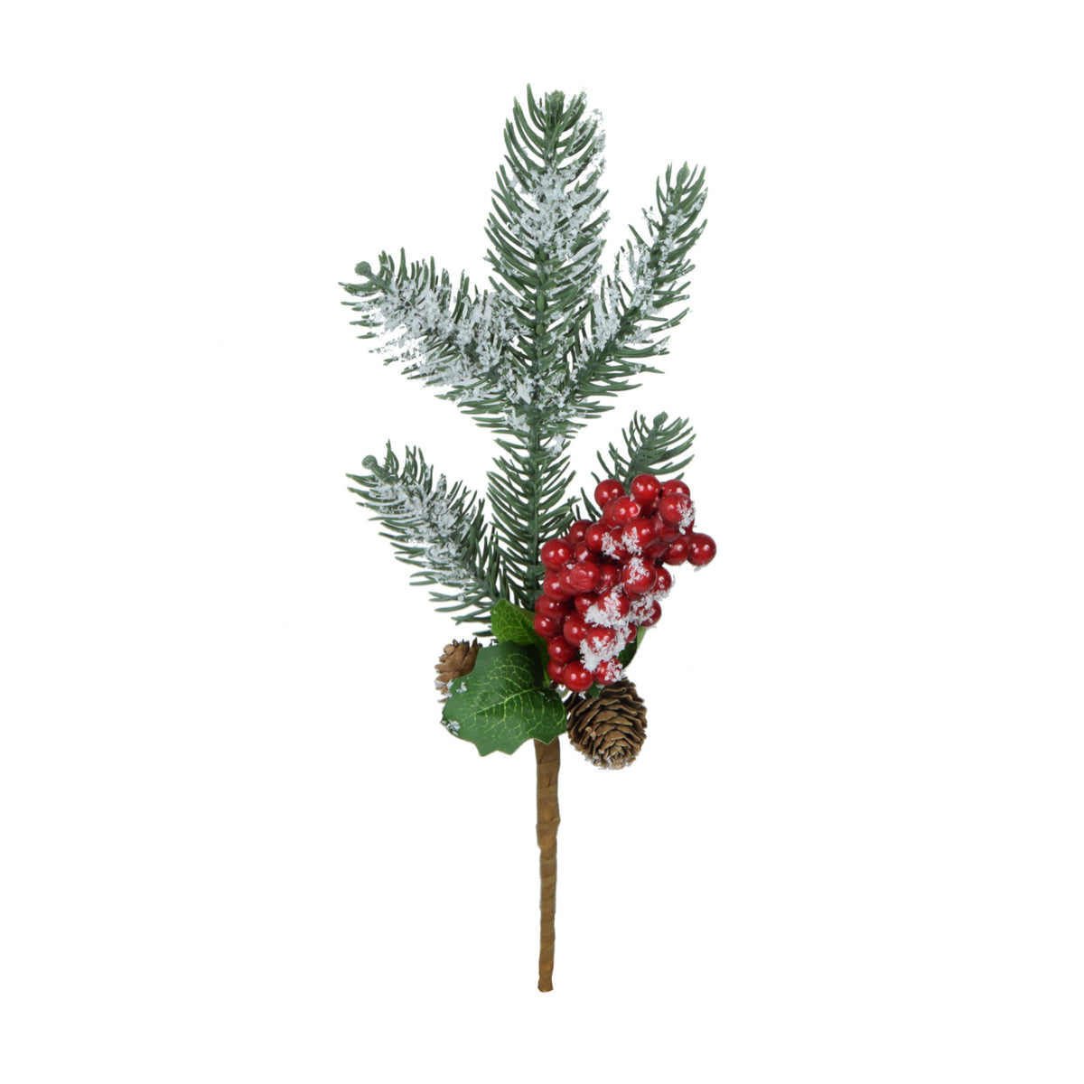 Vihreä/punainen joulukoriste, 36 cm