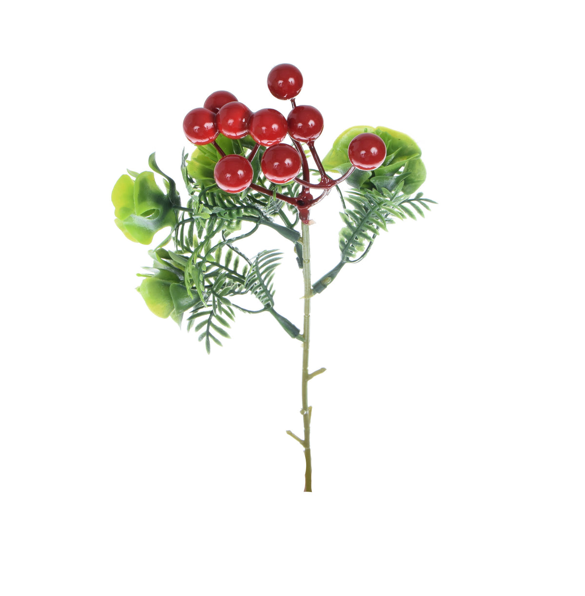 Vihreä/punainen puksipensas – koristeoksa, 27 cm