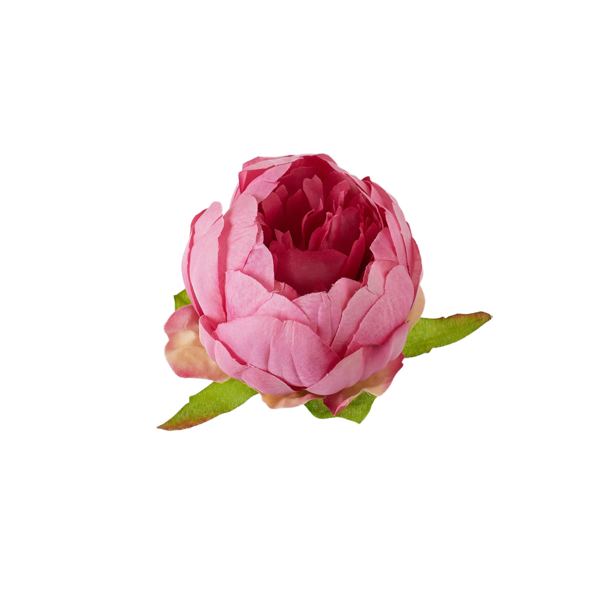 Violetti/vaaleanpunainen tekopionin kukkapää, 8 cm