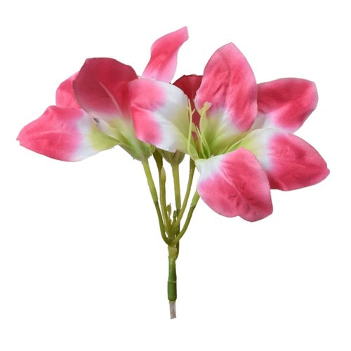 Roosa amarüllise kunstlillepea Ø16 cm - Kunstlilled