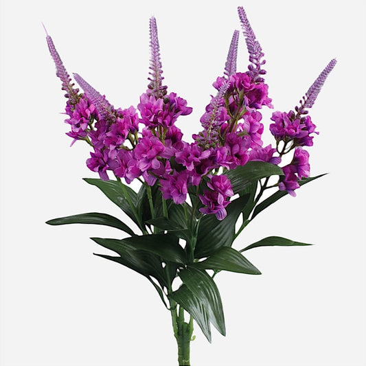 Lilla delphinium kunstlillekimp 54 cm - Kunstlilled