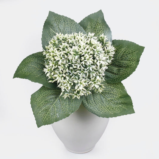 Hortensia kunstlillekimp valge 31 cm - Kunstlilled