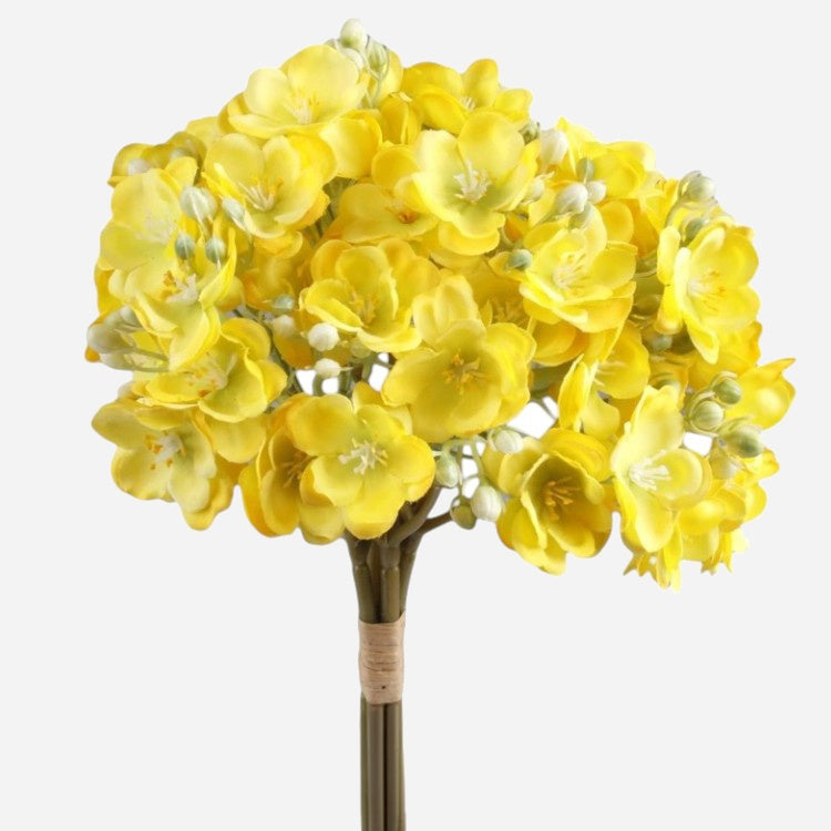 Kollase jasmiini kunstlillekimp 38 cm - Kunstlilled