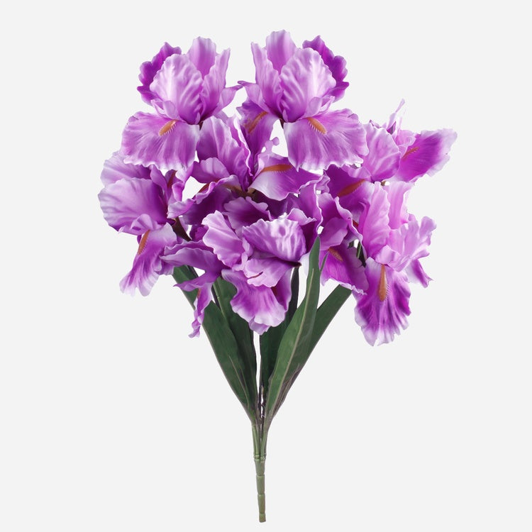 Lavendlivärvi iirise kunstlillekimp 63 cm - Kunstlilled