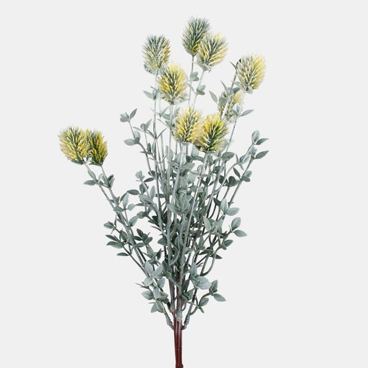 Kollase ohaka ja mustikalehtede kunstlillekimp 49 cm - Kunstlilled