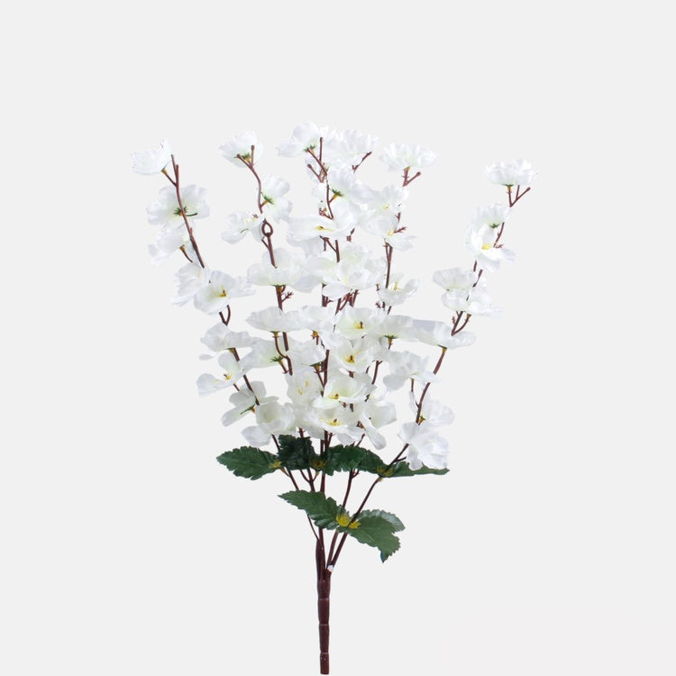 Kreemivärvi õunapuu kunstlillekimp 54 cm - Kunstlilled
