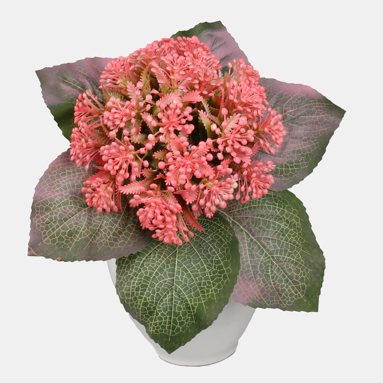 Roosa Hortensia kunstlillekimp 31 cm - Kunstlilled
