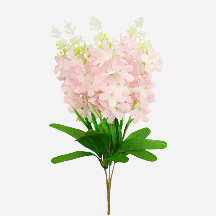 Roosa sirelililla kunstlillekimp 38 cm - Kunstlilled