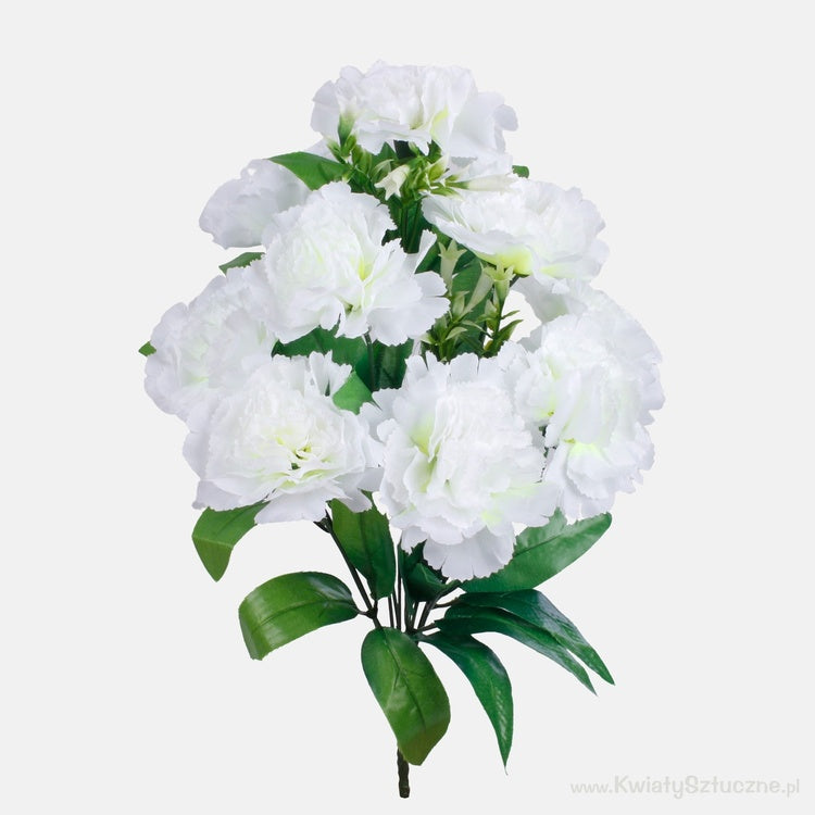 Valge nelgi kunstlillekimp 40 cm - Kunstlilled