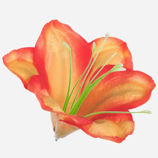 Amaryllis kunstlillepea satiinoranž 12 cm - Kunstlilled