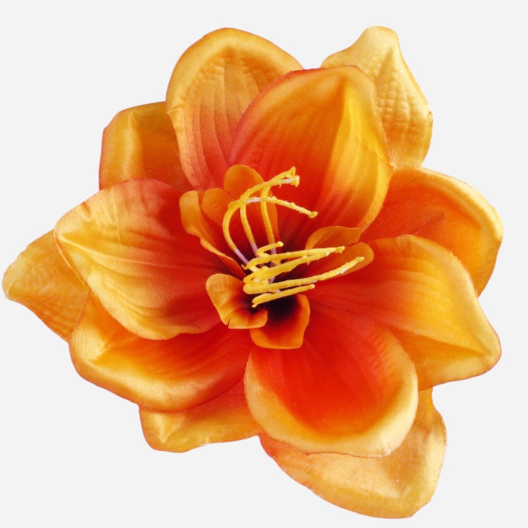Oranž satiinmarüüli kunstlillepea Ø18 cm - Kunstlilled