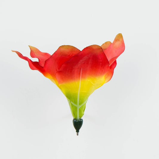 Amaryllis – tekokukkapää, satiini, 13 cm, 12 kpl