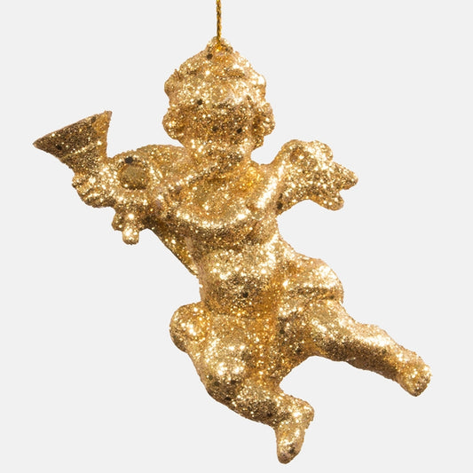 Kuldne ingel jõulupuu kaunistus 10 cm - Kunstlilled