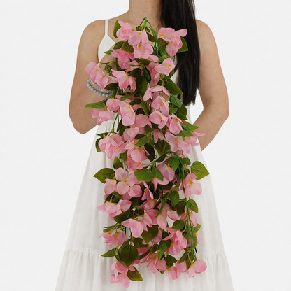 Roosa bugenvillea kunstviinapuu 90 cm