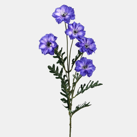 Tumesinine rukkilille kunstlill 93 cm - Kunstlilled