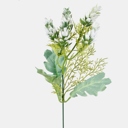 Valge rohelise humala dekoratiivoks 48 cm - Kunstlilled