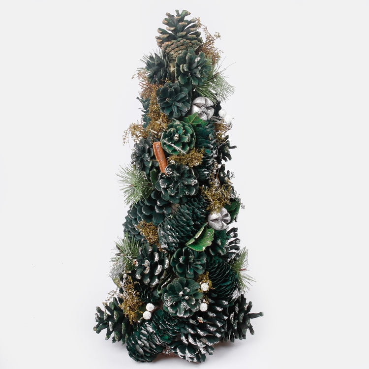Tumeroheline sädelusega männikäbi 43 cm - Kunstlilled