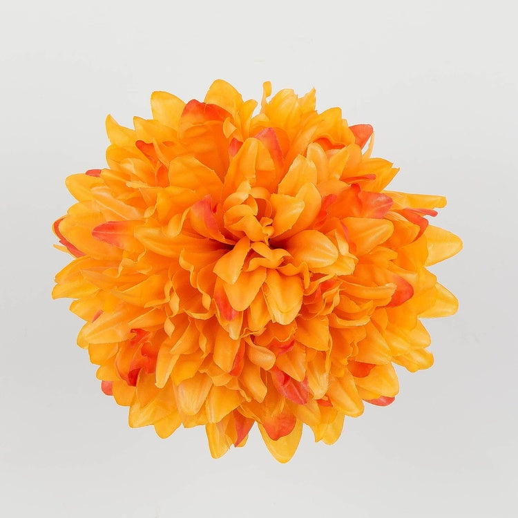 Oranž krüsanteem kunstlillepea Ø18 cm - Kunstlilled
